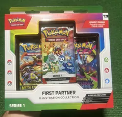 FIRST PARTNER ILLUSTRATION COLLECTION TCG POKEMON (FACTORY SEALED) SERIES 1 BOX - Image 1