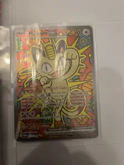 Pokemon Meowth ex 121/088 Secret Rare Full Art Holo SV8a Terastal Festival - Image 1
