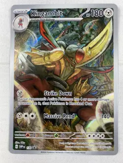 Kingambit SVP 130 SV: Scarlet & Violet Black Star Promo Illustration Pokemon NM - Image 1