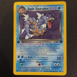 Pokemon Dark Gyarados Holo Rare Team Rocket 8/82 1st Edition Kagemaru Himeno - Image 1