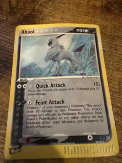 2004 Pokemon EX Team Magma Vs. Team Aqua Team Absol Holo 96/95 DMG - Image 2