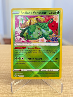 Radiant Venusaur 004/078 Pokemon GO Holo NEAR MINT - Image 1