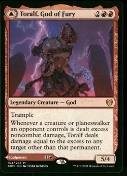 1x Toralf, God of Fury - Kaldheim - NM - MTG - Image 1