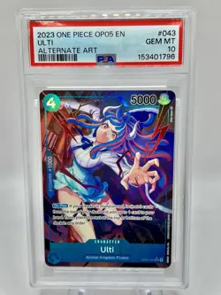 ULTI Alt Art Awakening of the New Era ONE PIECE OP05-043 SR PSA 10 GEM MINT - Image 1