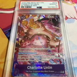 2025 One Piece CHARLOTTE LINLIN Alt Art OP11-073 A Fist Of Divine Speed PSA 10 - Image 3