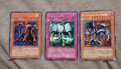 PS1 Yugioh Forbidden Memories Exclusive Cards Red-Eyes Black Dragon 2002 - Image 1