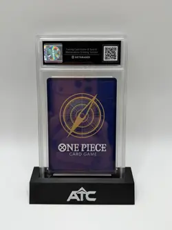 One Piece Monkey D Luffy OP13-118 SEC Wanted GetGraded Pristine 10 Manga Card - Image 2