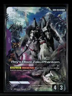 Gundam Card Game Rey's Blaze Zaku Phantom (R+) Phantom Aria R+ GD04-053 Holofoil - Image 1