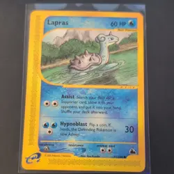 Lapras Pokemon TCG e-Card 71/144 Basic Water 60HP Rare Regular English 2003 - Image 1