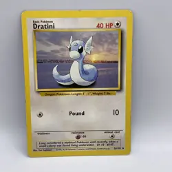 Dratini 26/102 base set pokemon card - Image 1