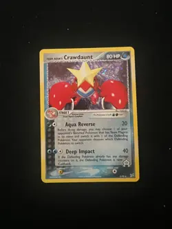 Crawdaunt 2/95 Holo Rare 2004 Pokemon Team Magma Vs Team Aqua Card - Image 1