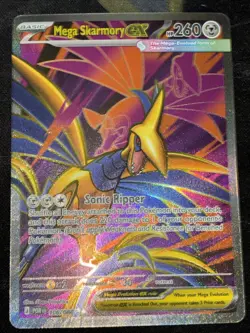 Mega Skarmory ex Ultra Rare Full Art 106/088 Pokemon Perfect Order Card NM - Image 1