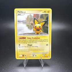 Pichu 93/123 Non Holo Pokemon Card Mysterious Treasures Common Near Mint NM -c - Image 1