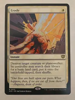 Erode *Rare* Magic MtG Secrets of Strixhaven Instant #15 NMOB 🔥 - Image 1