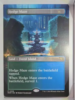 Hedge Maze (Borderless) - R326 - MTG - Murders at Karlov Manor (MKM) - Image 1