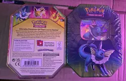 Pokemon TCG: Elemental Power Tin Vaporeon GX Sealed 820650806490 - Image 2