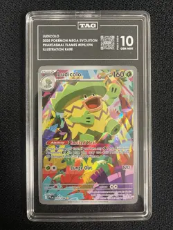 2025 Pokemon Phantasmal Flames Ludicolo #095/094 TAG GEM MINT 10 - Image 1