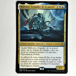 MALCATOR, BRIGADIER DE LA PURETE MTG ONE - CARTE MAGIC THE GATHERING FR NEUF - Image 1