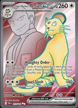 Pokemon Team Rocket's Persian ex 219/182 Sv10 Destined Rivals Holo 260HP - Image 1