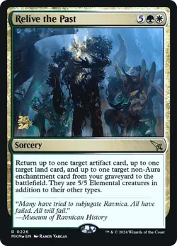 MTG Relive the Past [Murders at Karlov Manor Prerelease Promos] Foil Near Mint M - Image 1