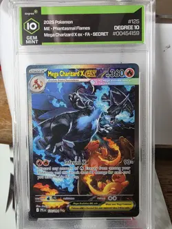Mega Charizard X ex 125/094 Phantasmal Flames Holo Degree 10 Pokemon - Image 1