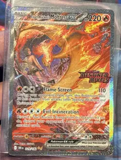 2025 Pokemon Destined Rivals Stamped Promo #229 Team Rocket's Moltres ex - Image 1