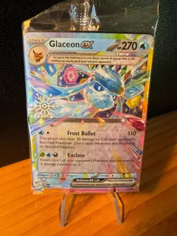 Glaceon ex 026/131 SEALED Snowflake Stamped Promo Pokemon: Prismatic Evolutions - Image 1
