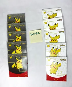 New Sealed 2021 McDonalds Happy Meal Pokemon 25th Anniversary Lot of 10 - Image 1