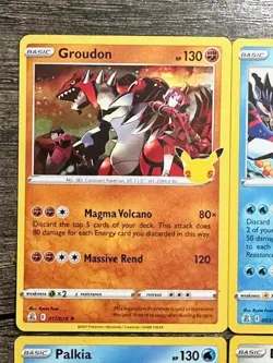 POKEMON RARE HOLO KYOGRE 003/025 DIALGA 020/025 PALKIA 004/025 GROUDON 017/025 - Image 2