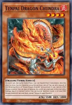 YUGIOH MP25-EN184 Tenpai Dragon Chundra Ultra 1st Edition NM - Image 1