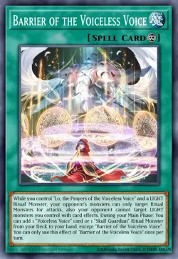 YUGIOH MP25-EN170 Barrier of the Voiceless Voice Ultra 1st Edition NM - Image 1
