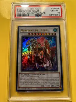 YuGiOh BARONNE DE FLEUR #RA01-EN034🔥PSA 10 GEM MT🔥1st EDITION-2023 ULTRA RARE - Image 2