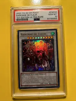YuGiOh BARONNE DE FLEUR #RA01-EN034🔥PSA 10 GEM MT🔥1st EDITION-2023 ULTRA RARE - Image 4