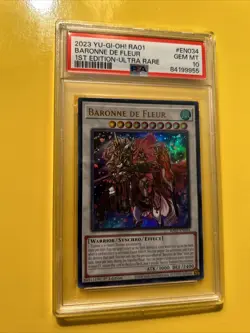 YuGiOh BARONNE DE FLEUR #RA01-EN034🔥PSA 10 GEM MT🔥1st EDITION-2023 ULTRA RARE - Image 5