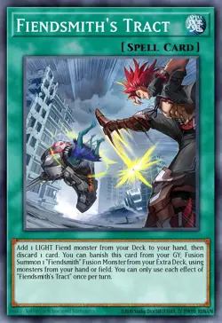 YUGIOH MP25-EN093 Fiendsmith’s Tract Prismatic Secret Rare 1st Edition NM - Image 1