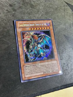Yugioh Chaos Emperor Dragon Envoy of the End IOC-000 Secret Rare Original Print - Image 2