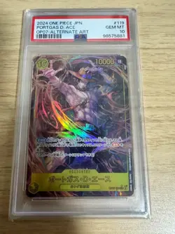 PSA 10 One piece Card Sabo Ace OP07-118 OP07-119 SEC ALT ART Japanese From Japan - Image 2