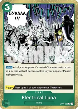 Electrical Luna OP08-036 R Rare Two Legends One Piece TCG Card Game English - Image 1