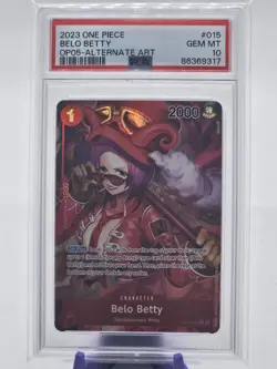 One Piece Awakening Of The New Era Belo Betty OP05-015 R Alt Art PSA 10 English - Image 1