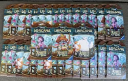 LOT OF 33 - Disney Lorcana Azurite Sea Booster Packs | Sealed - Image 1