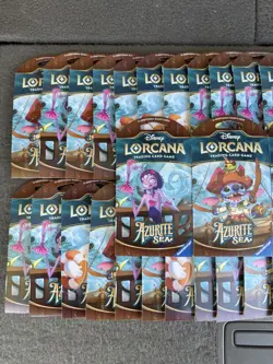 LOT OF 33 - Disney Lorcana Azurite Sea Booster Packs | Sealed - Image 2