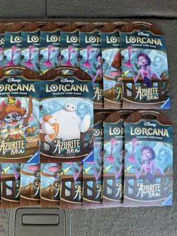 LOT OF 33 - Disney Lorcana Azurite Sea Booster Packs | Sealed - Image 3