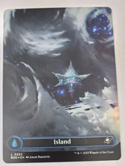 MTG - Island Full Art FOIL Borderless - Edge of Eternities - Image 1