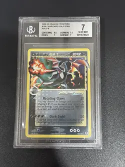 2006 Pokemon Dragon Frontiers Charizard Gold Star #100 BGS 7 - Image 1