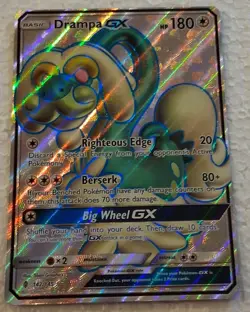 Drampa GX 142/145 Full Art Holo Rare Pokemon 2017 SM Guardians Rising - NM - Image 1