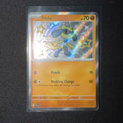 Riolu 173/091 Shiny Rare Paldean Fates Pokemon TCG Near Mint Baby Shiny - Image 1