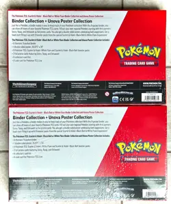 2 sets POKEMON TCG BLACK BOLT/WHITE FLARE SAM'S CLUB POSTER BINDER COLLECTIONS!! - Image 3