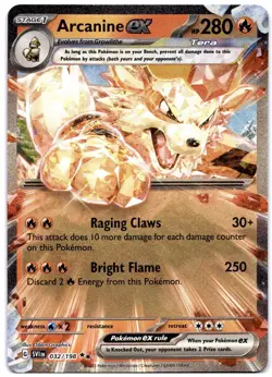 Arcanine ex 032/198 Pokemon TCG Scarlet & Violet Base Set Holo MINT NM - Image 1