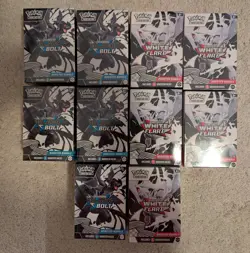 Pokemon 5x Black Bolt 5x White Flare Booster Bundle Box Sealed NEW - Lot Of 10 - Image 1