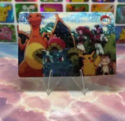 Pokemon Charizard Vintage Pocket Monsters Vending HOLO Prism Sticker 98 Nintendo - Image 1
